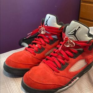 Nike Air Jordan Red and Black Sneakers